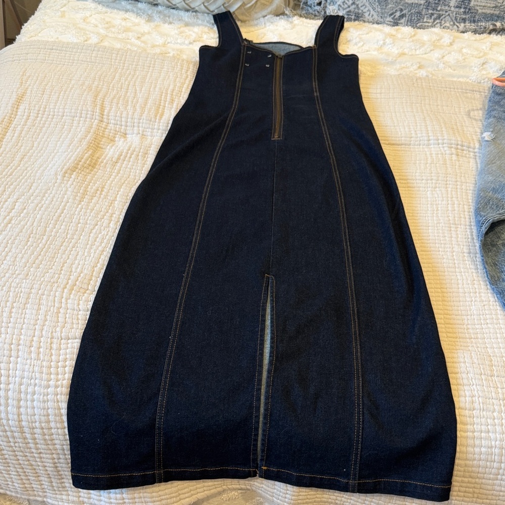 Habitual Women's Dark Blue Denim Dress - Picture 3 of 8